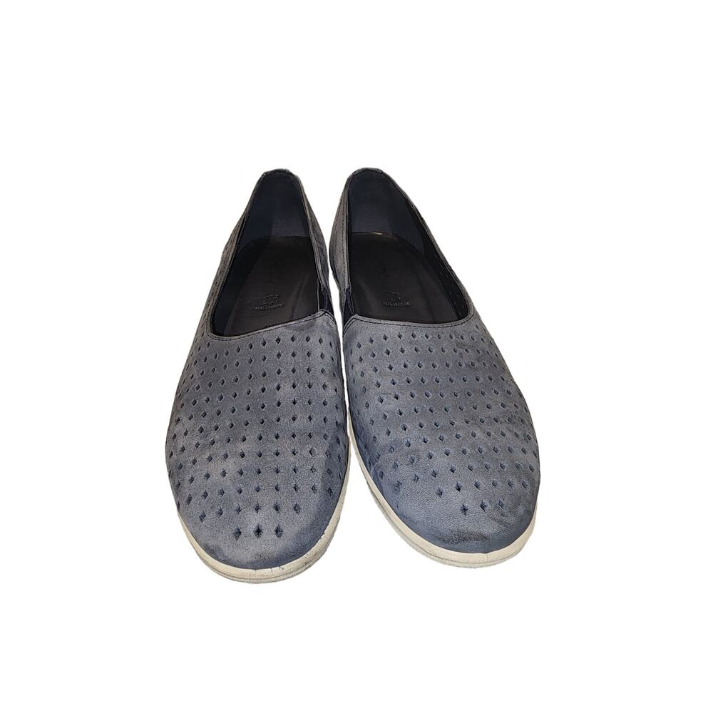Ecco Slip-On Grey Perforated Loafers